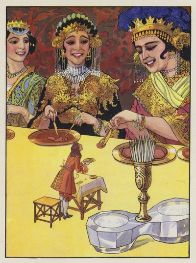 Illustration zu Gullivers Reisen von Jonathan Swift von Artus Scheiner