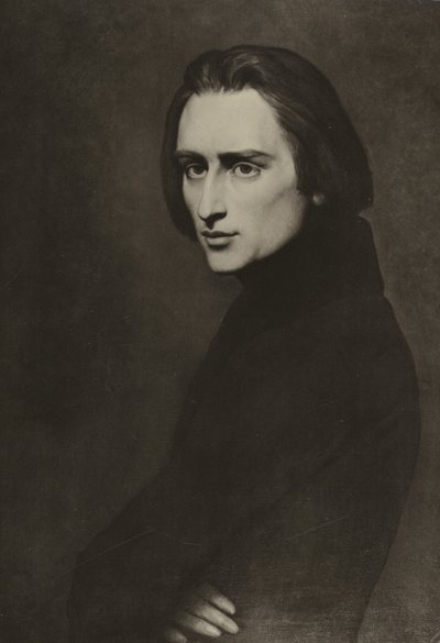 Franz Liszt, ungarischer Komponist von Ary Scheffer