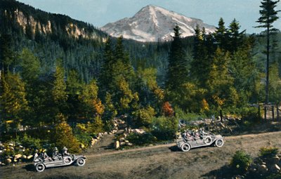Mt. Rainier vom National Park Inn, ca. 1916 von Asahel Curtis