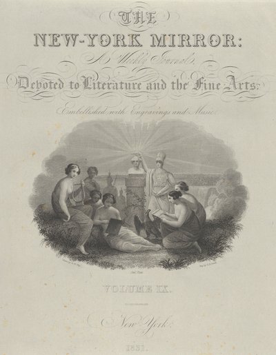 Titelseite: The New York Mirror, A Weekly Journal, Devoted to Literature and the Fine Arts von Asher Brown Durand