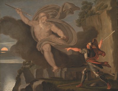 Fingals Kampf mit dem Geist von Loda von Asmus Jacob Carstens