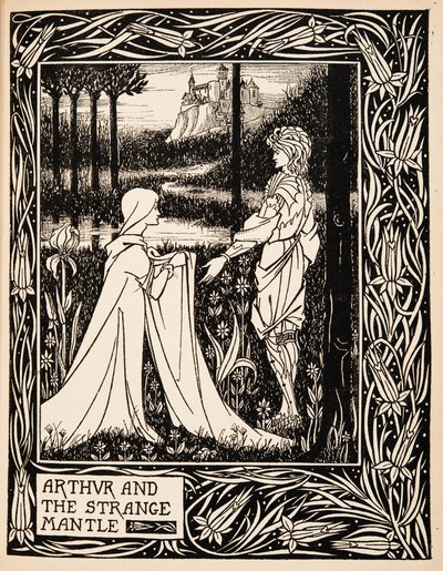 Arthur und der seltsame Mantel von Aubrey Beardsley