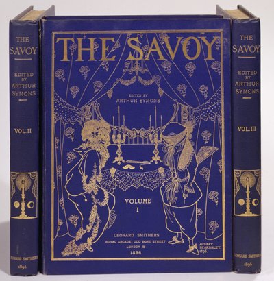 Umschlaggestaltung für The Savoy, Bände I-III, herausgegeben von Arthur Symons, veröffentlicht von Leonard Smithers 1896 von Aubrey Beardsley