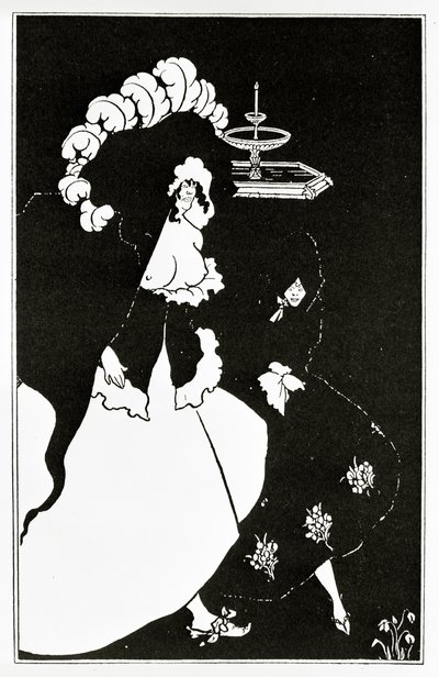 Messaline und Begleiter kehren aus einem Bordell zurück, ca. 1894 von Aubrey Beardsley