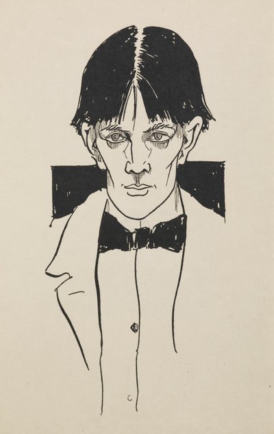 Porträt aus einem Buch mit fünfzig Zeichnungen von Aubrey Beardsley