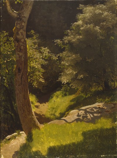 Parklandschaft mit Gartenweg von August Cappelen