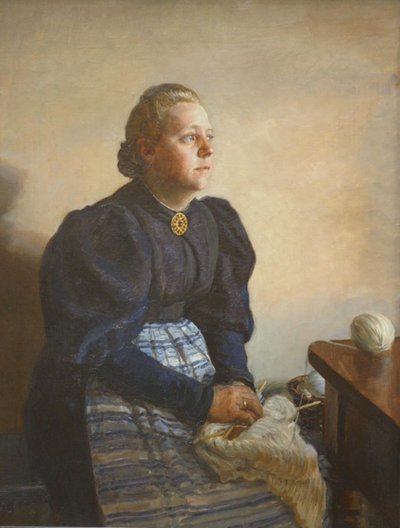 Betty Jerndorff, geb. Matthison-Hansen, die Frau des Künstlers von August Jerndorff