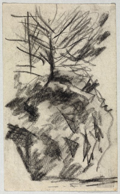 Baum am Abhang von August Macke