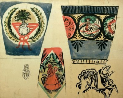 Drei Vasen von August Macke
