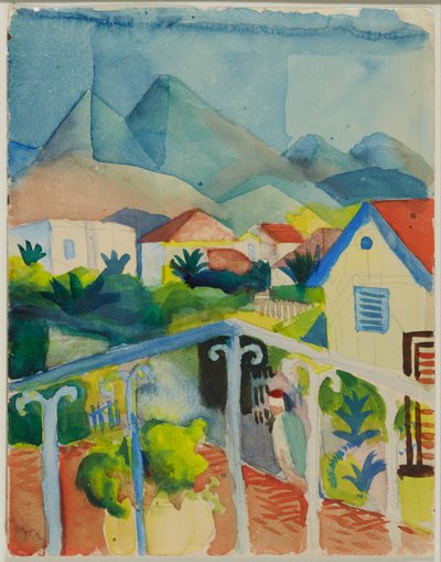 St. Germain bei Tunis von August Macke