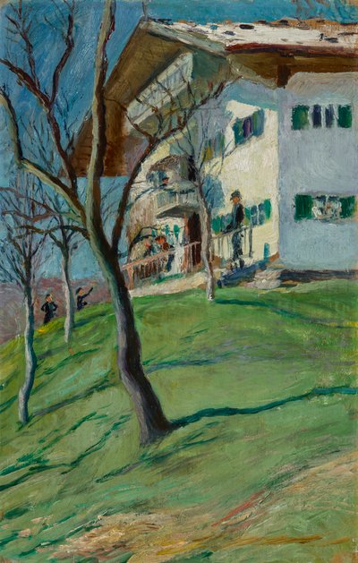 Unser Häuschen in Tegernsee von August Macke