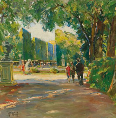 Im Park des Schlosses Schönbrunn von August Rieger