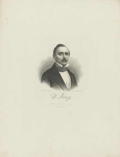 Porträt des Pianisten und Komponisten Diederich Krug 1821-1880, ca. 1850 von August Weger