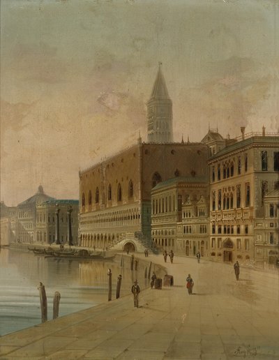 Riva dei Schiavoni Venedig von August von Siegen