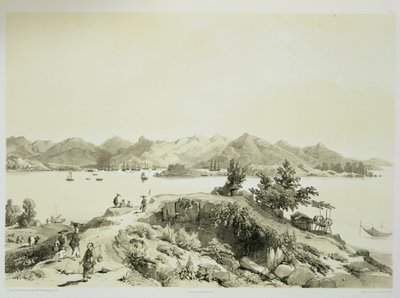 Die Bucht und Insel von Hongkong, Tafel 4 aus 