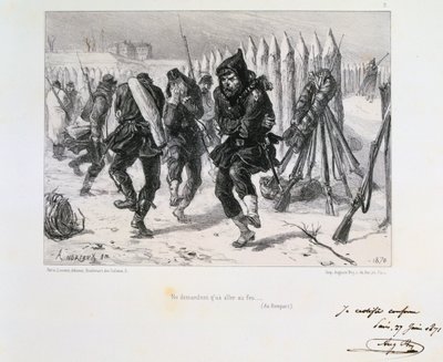 Belagerung von Paris, Deutsch-Französischer Krieg, 1870-1871 von Auguste Bry