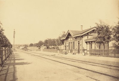 Bahnhof von Saint-Jodard von Auguste Hippolyte Collard