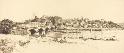 Angers - Panoramablick, 1912 von Auguste Lepere
