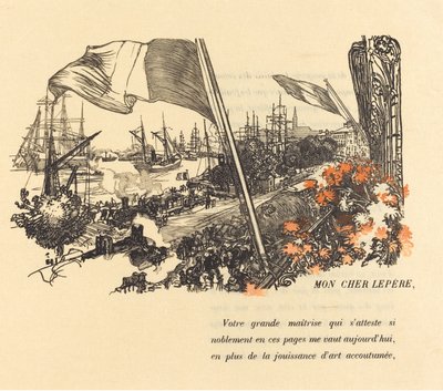 Widmungsseite, veröffentlicht 1900 von Auguste Lepere