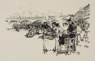 Anlegestelle der Omnibusboote von Auguste Louis Lepère