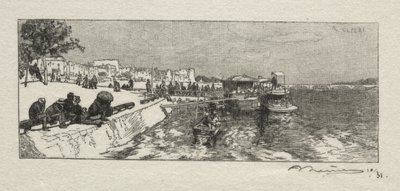 Anlegestelle in Bercy von Auguste Louis Lepère