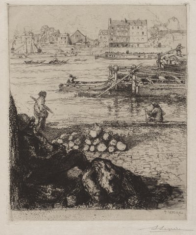 Der Hafenarbeiter: Quai de la Gare von Auguste Louis Lepère