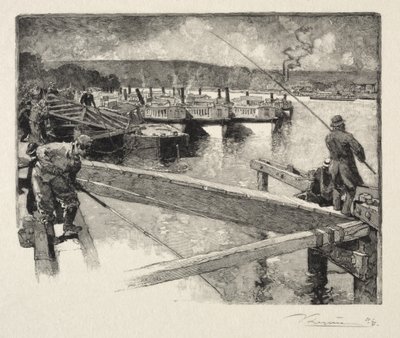 Das Boot-Omnibus-Garage von Auguste Louis Lepère