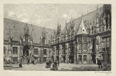 Rouen Illustré: Der Justizpalast von Auguste Louis Lepère