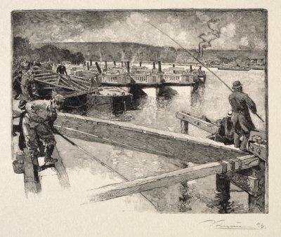 Das Boot-Omnibus-Garage von Auguste Louis Lepère
