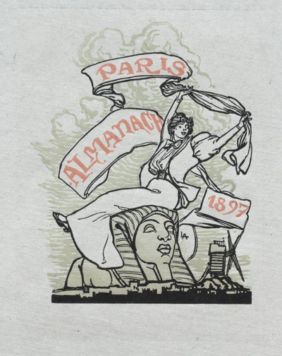 Pariser Almanach, 1897: Rückseite, 1897 von Auguste Louis Lepère
