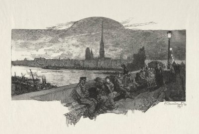 Rouen Illustré: Le Pont de Pierres, 1896 von Auguste Louis Lepère