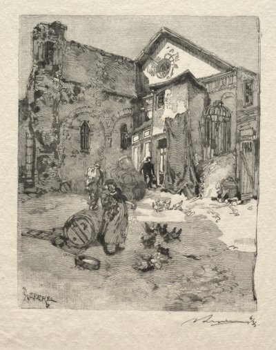 St. Julien le Pauvre: Das Portal von Auguste Louis Lepère