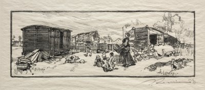 Das Kutschenhaus (Le wagon-logement) von Auguste Louis Lepère