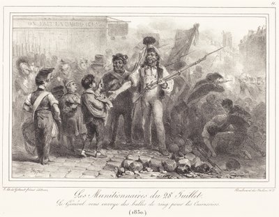 Die Munitionsarbeiter vom 28. Juli von Auguste Raffet