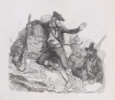 Die Schmuggler, aus Die vollständigen Werke von Béranger, 1836 von Auguste Raffet