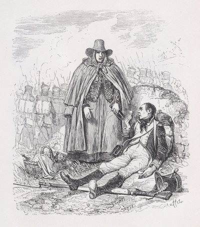 Die Vivandière aus Die vollständigen Werke von Béranger von Auguste Raffet