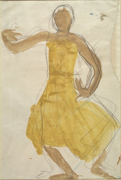 Tänzerin des Königlichen Kambodschanischen Balletts von Auguste Rodin