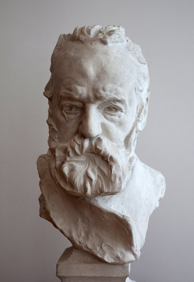 Porträt von Victor Hugo (1802-1885). Gips von Auguste Rodin (1840-1917). von Auguste Rodin