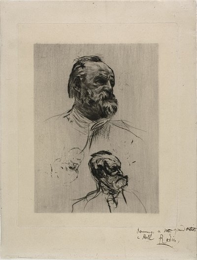 Porträt von Victor Hugo, Dreiviertelansicht von Auguste Rodin