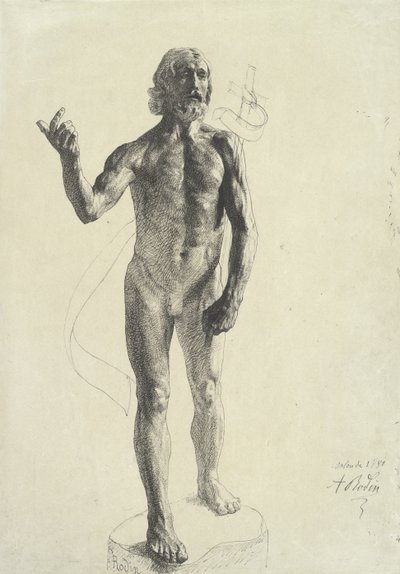 St. Johannes der Täufer, 1880 von Auguste Rodin