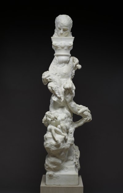Der Dichter und das kontemplative Leben: Die Fenaille-Säule, 1896 von Auguste Rodin