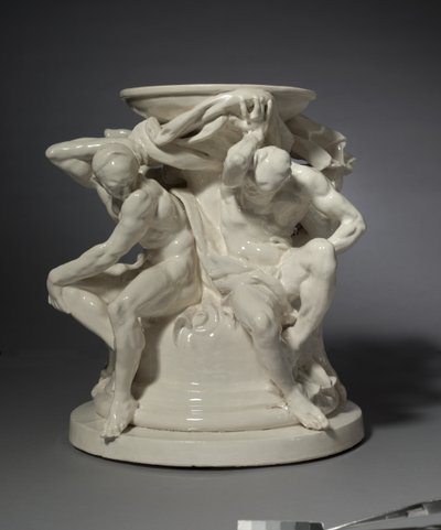 Titanen, Unterstützung für eine Vase, entworfen von Albert-Ernest Carrier-Belleuse von Auguste Rodin