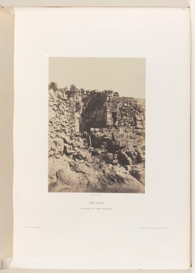 Brunnen von Sankt Philippus, Jerusalem von Auguste Salzmann