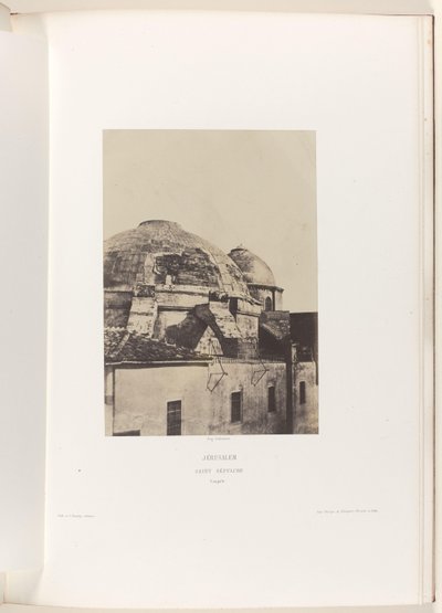 Kuppel der Grabeskirche in Jerusalem von Auguste Salzmann