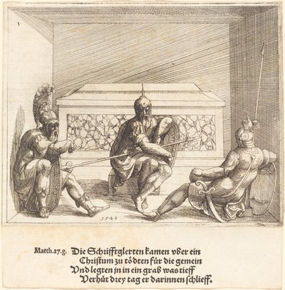 Christus im Grab von Augustin Hirschvogel