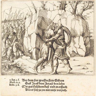 Joab verrät Abner von Augustin Hirschvogel