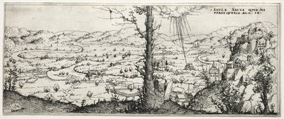 Landschaft mit der Bekehrung des Saulus von Augustin Hirschvogel