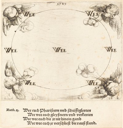 Wehe wird über Habgier ausgesprochen, 1549 von Augustin Hirschvogel