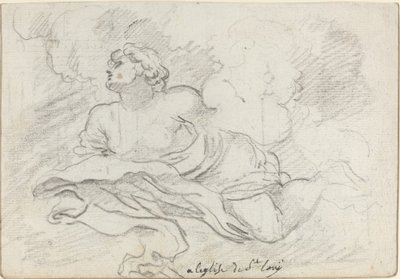 Engel von der Himmelfahrt [recto] von Augustin Pajou after Charles Mellin