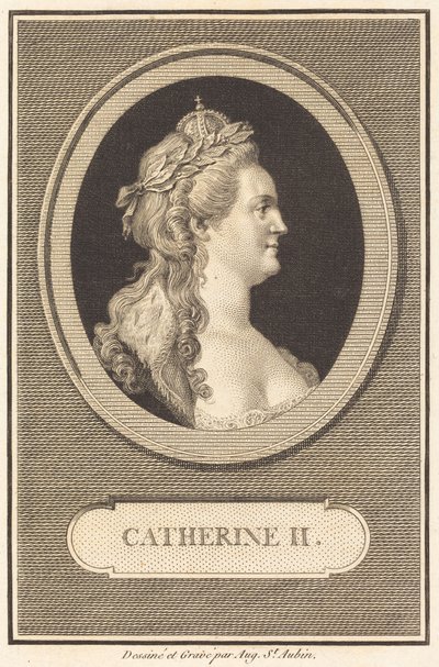 Katharina II. von Augustin de Saint-Aubin